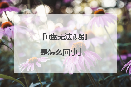 U盘无法识别是怎么回事