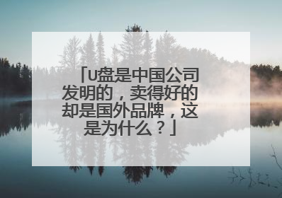 U盘是中国公司发明的,卖得好的却是国外品牌,这是为什么?