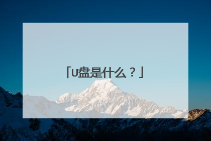 U盘是什么?