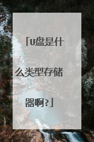 U盘是什么类型存储器啊?