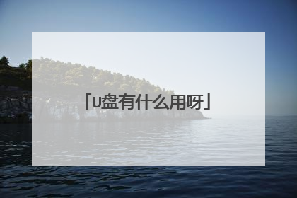 U盘有什么用呀