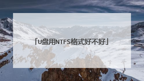 U盘用NTFS格式好不好