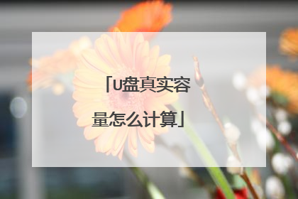 U盘真实容量怎么计算