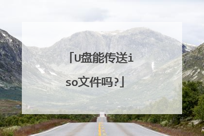 U盘能传送iso文件吗?