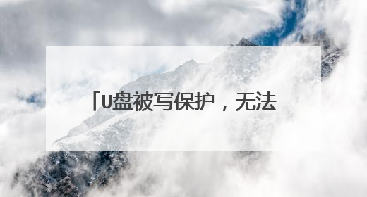 U盘被写保护,无法格式化,ChipEasy芯片无忧检测显示read无法读取,USBboot也没用