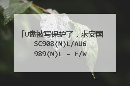 U盘被写保护了,求安国 SC908(N)L/AU6989(N)L - F/W 8881量产工具!