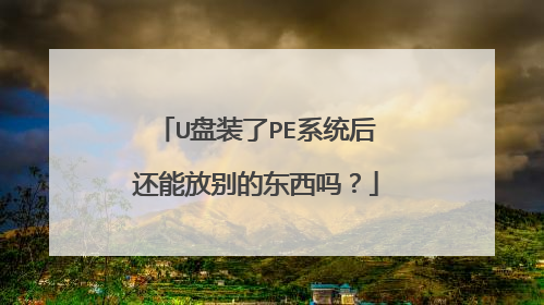 U盘装了PE系统后还能放别的东西吗？