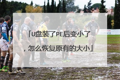 U盘装了PE后变小了,怎么恢复原有的大小