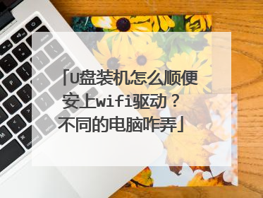 U盘装机怎么顺便安上wifi驱动?不同的电脑咋弄
