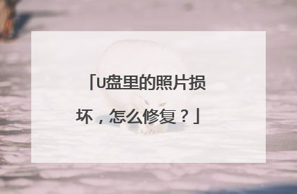 U盘里的照片损坏,怎么修复?