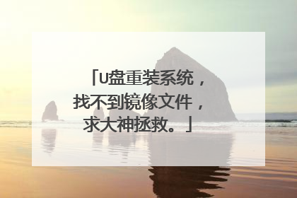 U盘重装系统,找不到镜像文件,求大神拯救。