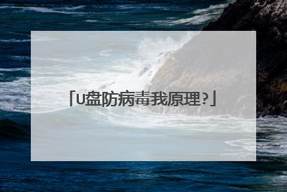U盘防病毒我原理?