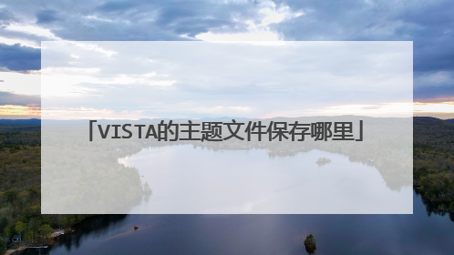VISTA的主题文件保存哪里