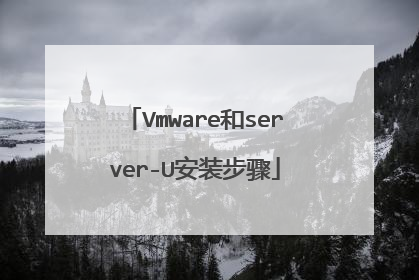 Vmware和server-U安装步骤