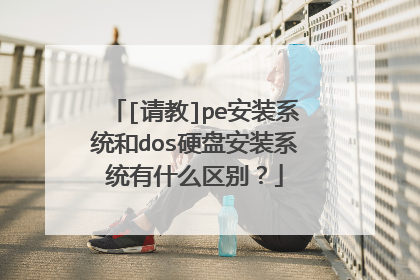 [请教]pe安装系统和dos硬盘安装系统有什么区别？