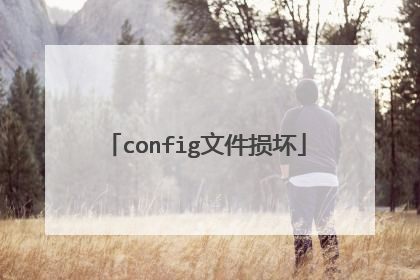 config文件损坏