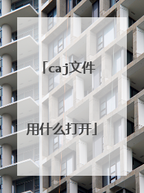 caj文件用什么打开