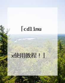 cdlinux使用教程!