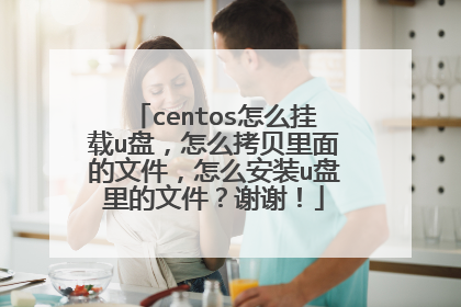 centos怎么挂载u盘,怎么拷贝里面的文件,怎么安装u盘里的文件?谢谢!