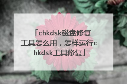 chkdsk磁盘修复工具怎么用,怎样运行chkdsk工具修复