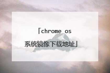 chrome os系统镜像下载地址