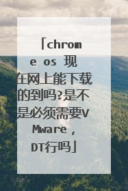 chrome os 现在网上能下载的到吗?是不是必须需要VMware,DT行吗