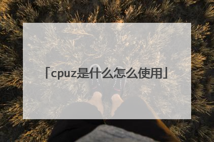 cpuz是什么怎么使用