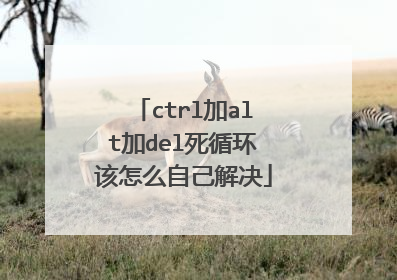 ctrl加alt加del死循环该怎么自己解决