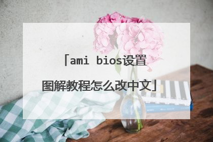 ami bios设置图解教程怎么改中文