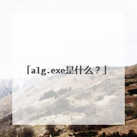 alg.exe是什么?