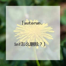 autorun.inf怎么删除?