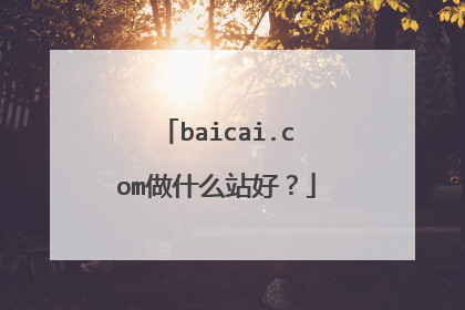 baicai.com做什么站好?
