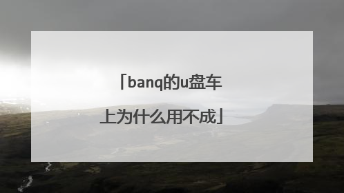 banq的u盘车上为什么用不成