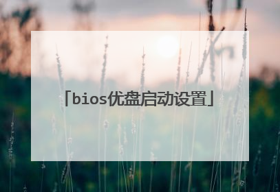 bios优盘启动设置