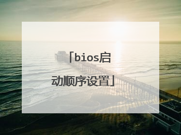 bios启动顺序设置