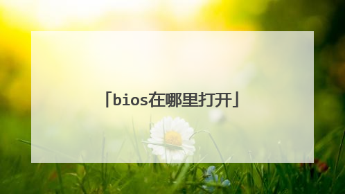 bios在哪里打开