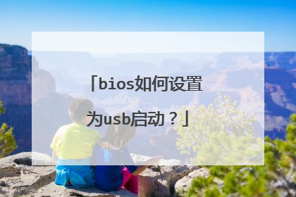 bios如何设置为usb启动?