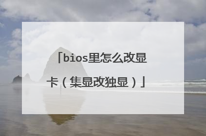 bios里怎么改显卡(集显改独显)