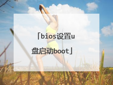 bios设置u盘启动boot