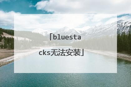 bluestacks无法安装