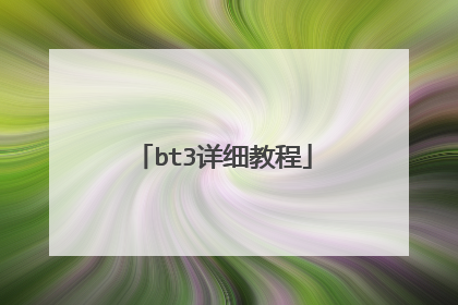 bt3详细教程