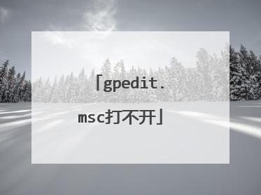 gpedit.msc打不开
