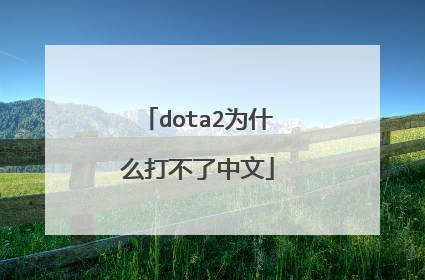 dota2为什么打不了中文