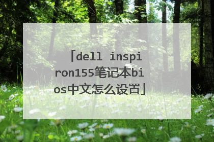 dell inspiron155笔记本bios中文怎么设置