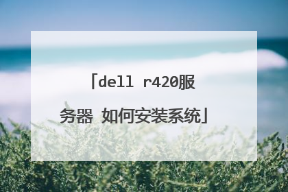 dell r420服务器 如何安装系统