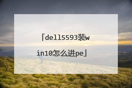 dell5593装win10怎么进pe