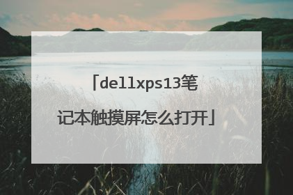 dellxps13笔记本触摸屏怎么打开