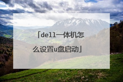 dell一体机怎么设置u盘启动