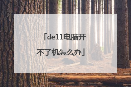 dell电脑开不了机怎么办