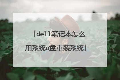 dell笔记本怎么用系统u盘重装系统